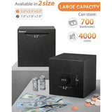 Piggy Bank For Adults, Stainless Steel Combination Reusable Safe, Metal Money Box with Combination V1366-AZ2-W-16250