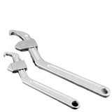 Adjustable Hook Pin Spanner Wrench Locking Crescent 35mm-165mm Silver V1369-AZ3-W-21292