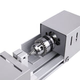Mini Lathe Beads Machine T300 Metal Woodworking Lathe Grinding Cutting Polishing Silver V1192-AZ-W-30913