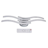 LED Ceiling Light Remote Control Dimming 4 Wavy Ceiling Lamp Tube for Living Room Bedroom AC85265V V1294-YM0715-3119210250511