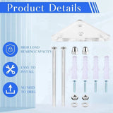 12Pcs Skateboard Hanger, Skateboard Wall Mount Wall Hanger Rack Storage Display Holder for V1366-AZ2-W-14646