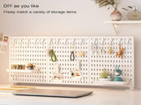 CARLA HOME 2 Pack Desk Pegboard Organizer Kit with Hooks, Tray & Mount Ideal for Office, Gaming V178-36281