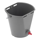 8L Feeder Bucket with 2 Nipple Milk Feeding Barrel Livestock Farm Accessory GrayFor Lamb V1294-YM0901-3111210205112