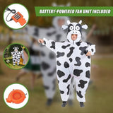 Cow Fancy Dress Fan Inflatable Costume Suit V63-825801