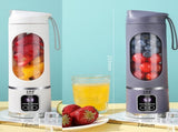 2-piece White and Purple 7.4V Portable Blender Smoothie Maker 450ml Wireless Rechargeable Juicer Cup V888-ELOSUNG50322