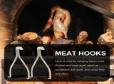 2-Pack Stainless Steel Meat Hangers, Rust-Resistant Kitchen Hooks for Easy Cleaning and Use V1370-AZ4-11503