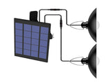 Solar Powered Pendants Light with Adjustable Panel Auto ON/OFF Lighting Sensor IP65 Water-resistant V1294-YM0901-L4166WW-2