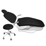 4 Pcs Dental Chair Covers, Waterproof PU Leather Protective Covers for Clinic Chairs, Black V1188-MS-721-206