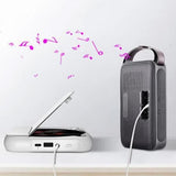 Portable Bluetooth CD Player Supports USB /Wired Playback Rechargeable Walkman White V1263-JX-7002-1