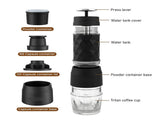 CAFELFFE 3-in-1 Portable Manual Espresso Coffee Machine 18Bar Cold and Hot Brew Mini Coffee Maker V1294-YM0901-H49087B