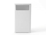 Cefito 30L Commercial Trash Can with Lid Front Push Flap Rubbish Bin White RB-C-PRESS-30L-WH