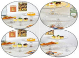 European Style Glass Footed Fruit Tray - Elegant Dessert and Display Plate for Weddings, Parties, V1192-AZ-W-25409