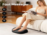 Relaxing Foot Massager with Premium Leather Shell and Breathable Fabric for Home Use, Soothing Feet V1341-ZY-XQTVXBZE-BLACK