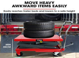 T-REX 300KG Hydraulic High Lift Double Scissor Trolley, 1.3M Max Platform Hgt, Heavy-Duty, for V219-VHWLFCTRH3HA