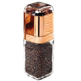Orku Single Salt or Pepper Grinder 180ml Glass Manual Mill with Rose Gold Lid V238-SUPDZ-28247827284048