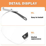 SWETRACE 1Pcs Scooter Windshield Universal Transparent Rectangular Abs For Outdoor Riding V1189-LWWAL-20260327-03634