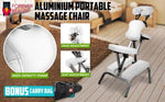 Aluminium Portable Beauty Massage Foldable Chair Table WHITE V274-MT-CHWHITE