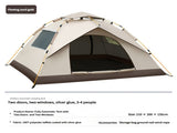 210*200*135cm Outdoor Family Instant Ultralight Portable Folding Popup Waterproof Oxford Fiberglass V888-ELOSUNG10301