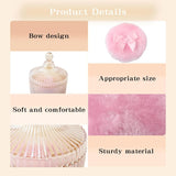 3 Pcs Large Body Powder Puff and Container, 5.3" Glass Crystal Body Container with 3.5" Soft V1188-CYX-J02-1902