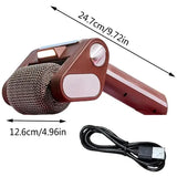 Rechargeable Electric BBQ Grill Cleaner with Bristle-Free Stainless Steel Roller, LED Light and V1189-LC-HW-00673