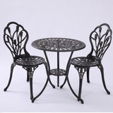 2 Seater Dominique Cast Aluminium Bistro Set V231-CAS-001 BRONZE