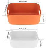 6 Pieces Plastic Storage Basket With Handles, Small Storage Box Organizer For Bathroom, Kitchen, V1188-MS-227-0659