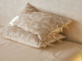 Linen Cotton Pillowcase Pair with Tie Closure Floral Pillow Covers 48x74cm V888-ELOSUNG54962-4