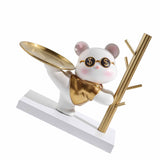 Entryway Key Storage Ornament Cartoon Cute Entryway Key Holder Ornament with Tray for Home Bedroom V1294-YM0710-3115230116011