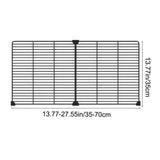 Black Under Bed Blocker for,Under Couch Blocker 13.7H"13.7-27.5L" Sofa Couch Barriers for Dogs V1370-AZ4-22772