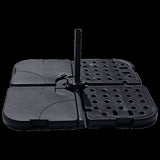 Outdoor Patio 4-Piece Cantilever Offset 3M Umbrella Base Stand Weight Water Sand V63-825831