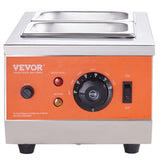 VEVOR Chocolate Tempering Machine, 2 Tanks Chocolate Melting Pot with TEMP Control, 800W Stainless V952-QKLR9800W3042CKX1V3