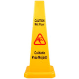6 Pack Floor Cone, 66.04cm Wet Floor Sign, Yellow Caution Wet Floor Signs 4 Sided, Public V952-JSZ6PCSLSFHBZ0001V0