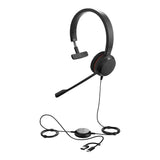 Jabra Evolve 20 SE, USB C/A, UC Mono Headset, Plug-and-play, Noise-cancelling, Clearer Conversation, V1202-V2-SPJ-E2-20SE-M-UC-CA