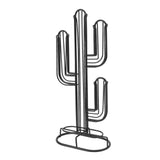 Cactus Shaped Pod Holder Home Black Iron Capsule Storage Stand Organizer Holds 48 V1294-YM0710-3118230036011