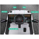 Mercedes-Benz Kids Ride On Car Electric AMG G63 Licensed Remote Cars 12V White V580-AMG63-WH