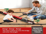 Model Train Set, Remote Control Train Toys with 3Way Smoke Locomotive, 5 Train Cars, Luxury Track V1107-CS-ZQHCGDTZ