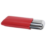Cigar Case Holder Portable Leather 2 Holder Cigar Case with Stainless Steel Tube for Outdoor Travel V1294-YM0703-3117230048511