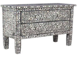 MOTHER OF PEARL HAND MADE SWIRL CHEST DRAWS V742-FEH2