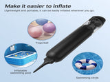 Portable Vacuum Cleaner with Cleaning Inflating and Deflating Nozzle 2 Gear Rechargeable Cordless V1294-YM0901-H48898B