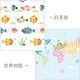 double-sided cartoon folding 2cm living room game odor-free children play V1102-115-26669-SPR-180-200CM