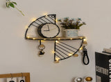 Simple Round Wall Shelf Multifunctional Geometric Wall Art Shelf Home Bedroom Wall Storage Shelves V1294-YM0523-220511JY02-2