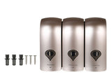 CHUANGDIAN Manual Soap Dispenser 3 Chamber x 300ml/ 10.2oz Wall Mounted Liquid Shampoo Box Shower V1294-YM0901-H34467CHG