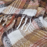 J Elliot Home Aiden Sand Multi Faux Mohair Throw Rug with Fringe 130 x 160cm V442-IDC-THROW-AIDEN-SAND-RE