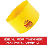 Starrett Fast Cut Straight Pitch Bi-Metal Hole Saw, 76 mm Diameter, Yellow V1202-V1-SRTFCH0300