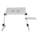 Aluminum Alloy Laptop Desk with Cooling Fan Portable Adjustable Lifting Folding Table for Home V1294-YM0901-3116210062511