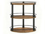 360&deg Rotating Seasoning Organizer Easy Access Space Saving 3 Tier Turntable Seasoning Holder for V1294-YM0901-3118250149811