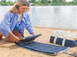 Monbento Waterproof Picnic Blanket for Outdoor Meals - Blue Natural V398-MB-37420060