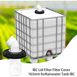45&deg IBC Water Filter with Lid, 163mm Nylon Rainwater Filter, Washable, Compatible with IBC Water V1237-ZY-203-3735