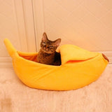 Darzheoy Banana Pet Bed, Cute Funny Fruit Bed with Removable Cushion for Dogs, Indoor Cats, Rabbits, V1189-WXFWAL-20260326-03174