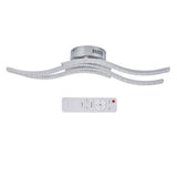 LED Ceiling Light Remote Control Dimming 4 Wavy Ceiling Lamp Tube for Living Room Bedroom AC85265V V1294-YM0715-3119210250511